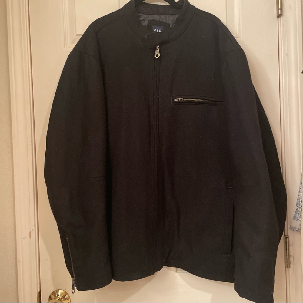GAP Black Wool‎ Blend Coat Classic Style